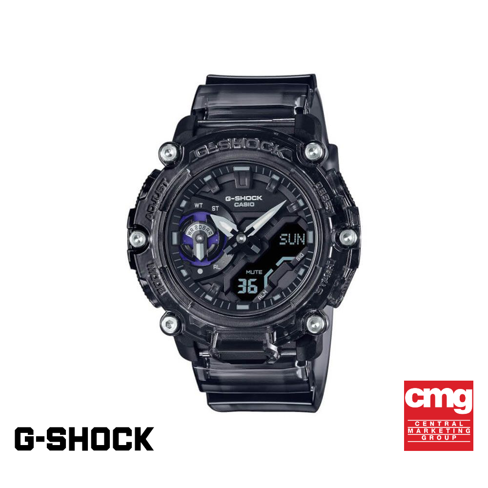 CASIO นาฬิกาข้อมือผู้ชาย G-SHOCK YOUTH รุ่น GA-2200SKL-8ADR วัสดุเรซิ่น สีเทา