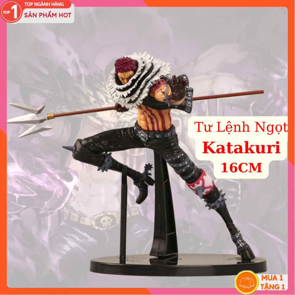Mô hình katakuri tư thế chiến đấu 16cm mô hình one piece cao cấp, figure mô hình anmie one piece luffy vua hải tặc