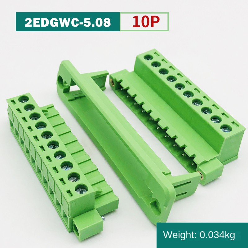 2EDGWC-5.08 - Bộ Lắp Ghép 11P Đầu Nối Xuyên Tường | Cắm Rút | 2P-24P | Khoảng Cách 5.08mm | 300V/10A | Khung Cố Định Mặt Bích | Giải Pháp Kết Nối Công Nghiệp