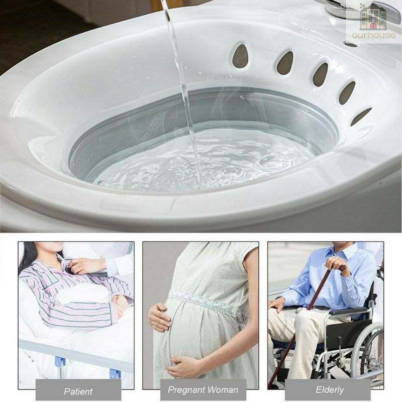 Chậu xông vùng kín gấp gọn có vòi sịt bán kèm thảo dược xông vùng kín thơm hồng se khít sạch.
