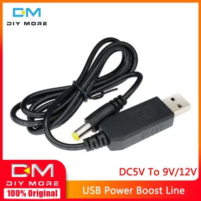 Original Diymore USB Power Boost Line DC 5V to DC 9V / 12V Step UP Module USB Converter Adapter Cable 2.1x5.5mm Plug
