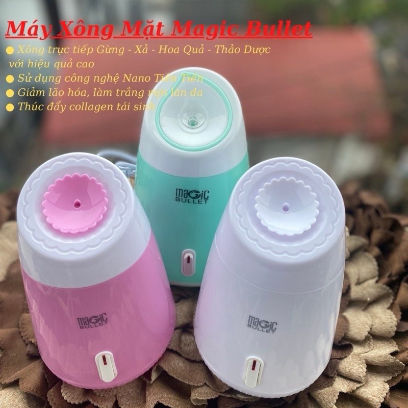 Máy xông hơi nước magic xông mặt mũi họng xông tinh dầu thảo dược hoa quả tươi tự động phun sương nóng dưỡng da Magic