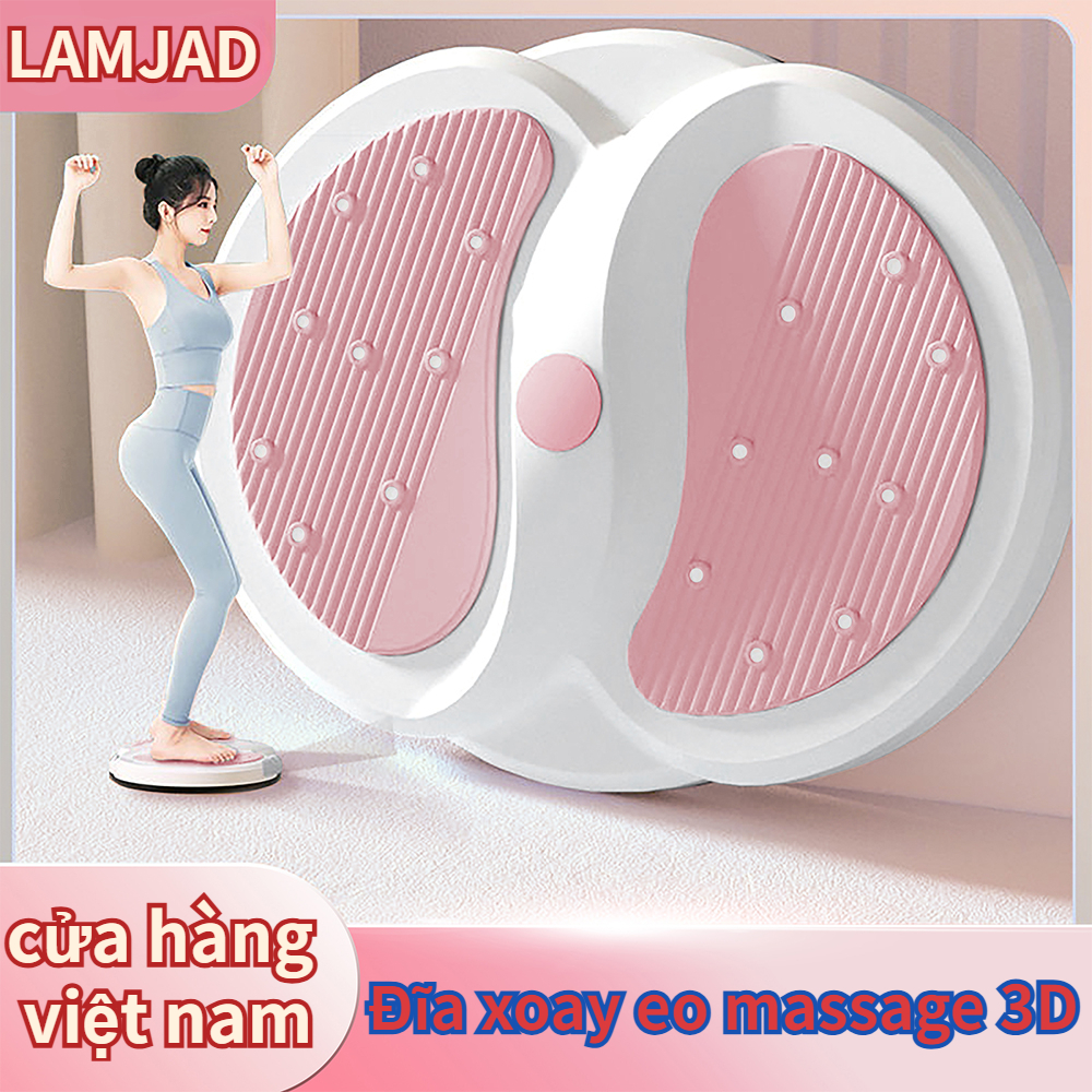 Đĩa xoay eo tập thể dục cao cấp chịu lực 120kg kèm dây kháng lực cân bằng tháo rời hỗ trợ nhiều bài gym - giảm mỡ bụng nhanh chóng - waist twisting disc