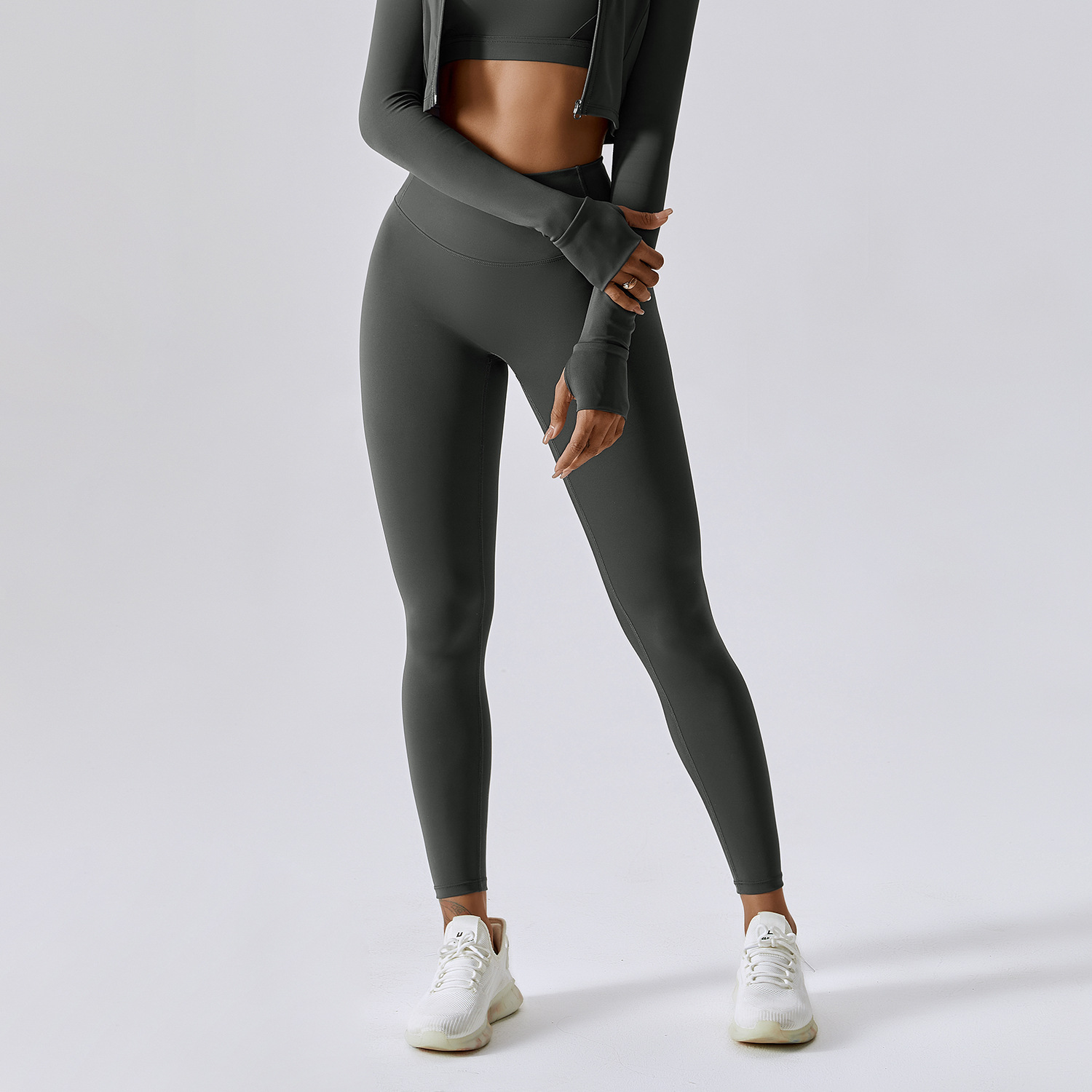 Women Gym Yoga Seamless Pants Sports Clothes Stretchy High Waist Athletic Exercise Fitness Leggings Activewear Push Up Tights - 8