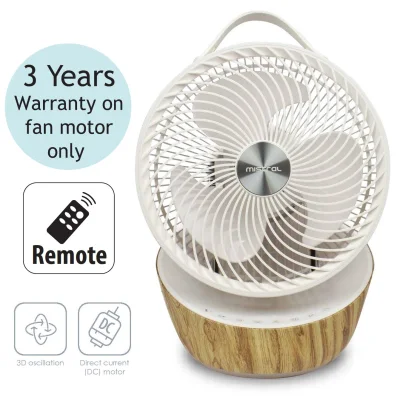 Mistral MHV1010DR 9" DC Motor High Velocity Fan with Remote Control