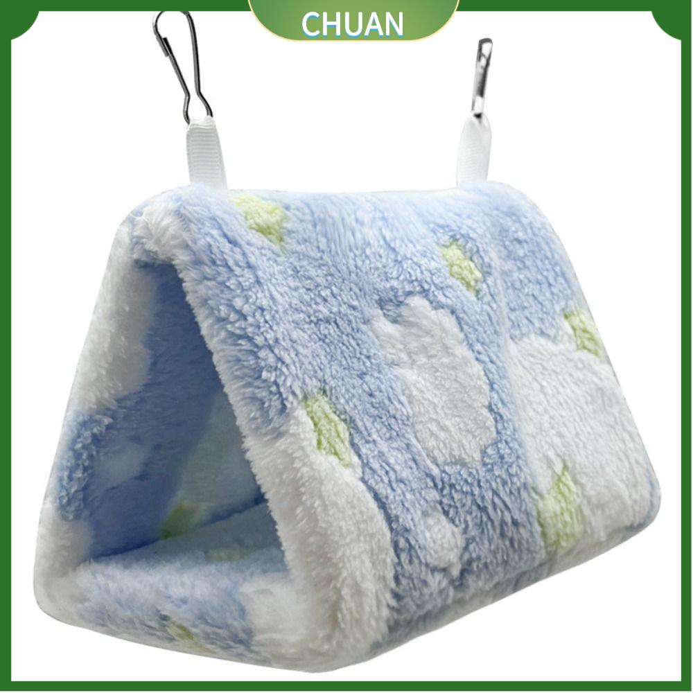 CHUAN Lót lông cừu Lồng treo cho vẹt Chống nhai Ấm cúng Giường cho thú nhỏ Di động với khóa cài Lồng chim mini cho thú cưng Chim