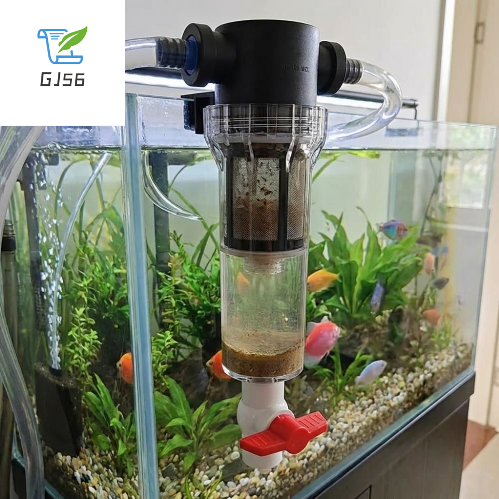 GJ56 1/2 3/4 Ren Nữ Thiết bị tách phân cá Lọc chính xác Màn lọc bằng thép không gỉ Người thu gom chất thải cá Hiệu quả Tốc độ dòng chảy cao Van lọc nước Dành cho ao cá