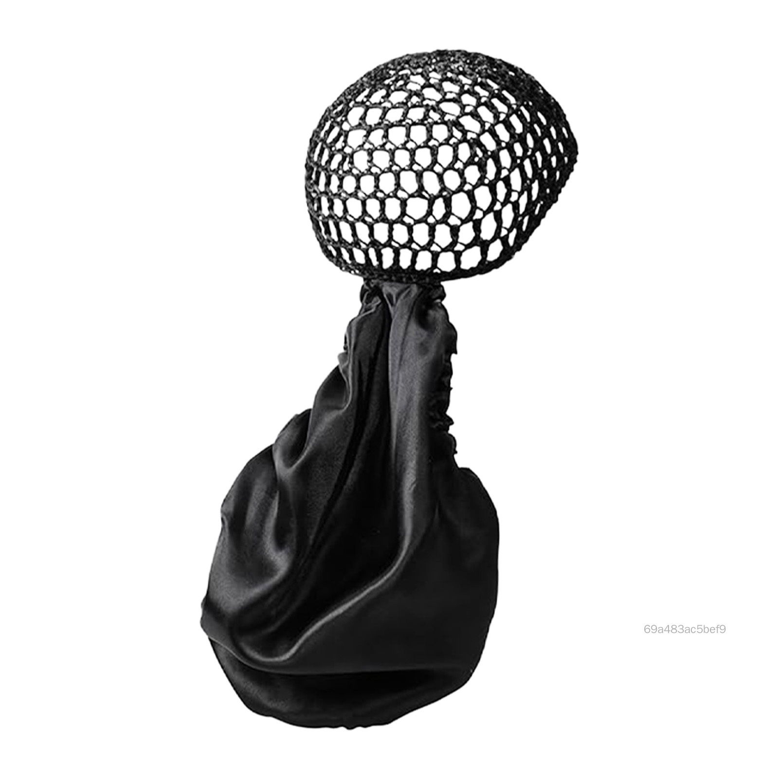 Máy Sấy Tóc Bonnet 2 Trong 1 & Mũ Ngủ Satin Có Viền Nhung Có Thể Điều Chỉnh & Lưới Thoáng Khí Để Uốn Tóc Sấy Và Bảo Vệ Tóc JS-022-VN