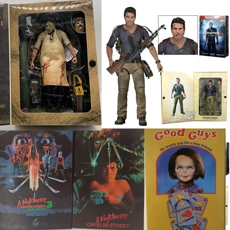 Neca Jason Freddy krueger voorhees Michael myers pennywise harted Chucky Joker Mô hình nhân vật búp 