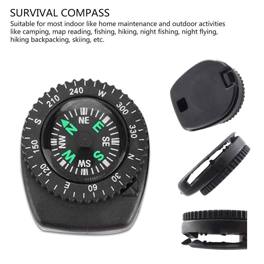 Detachable Compass For Watches Demountable Wristband Survival Detachable Navigation Band Watch Compass Emergency Compass Tool Gear T6X7