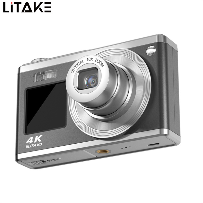 4K Digital Camera 16X Optical Zoom Waterproof Camera K23 Telescopic Lens HD Dual Screen Selfie Beauty Home Camera ราคา 5,643 บาท*ส่งฟรี