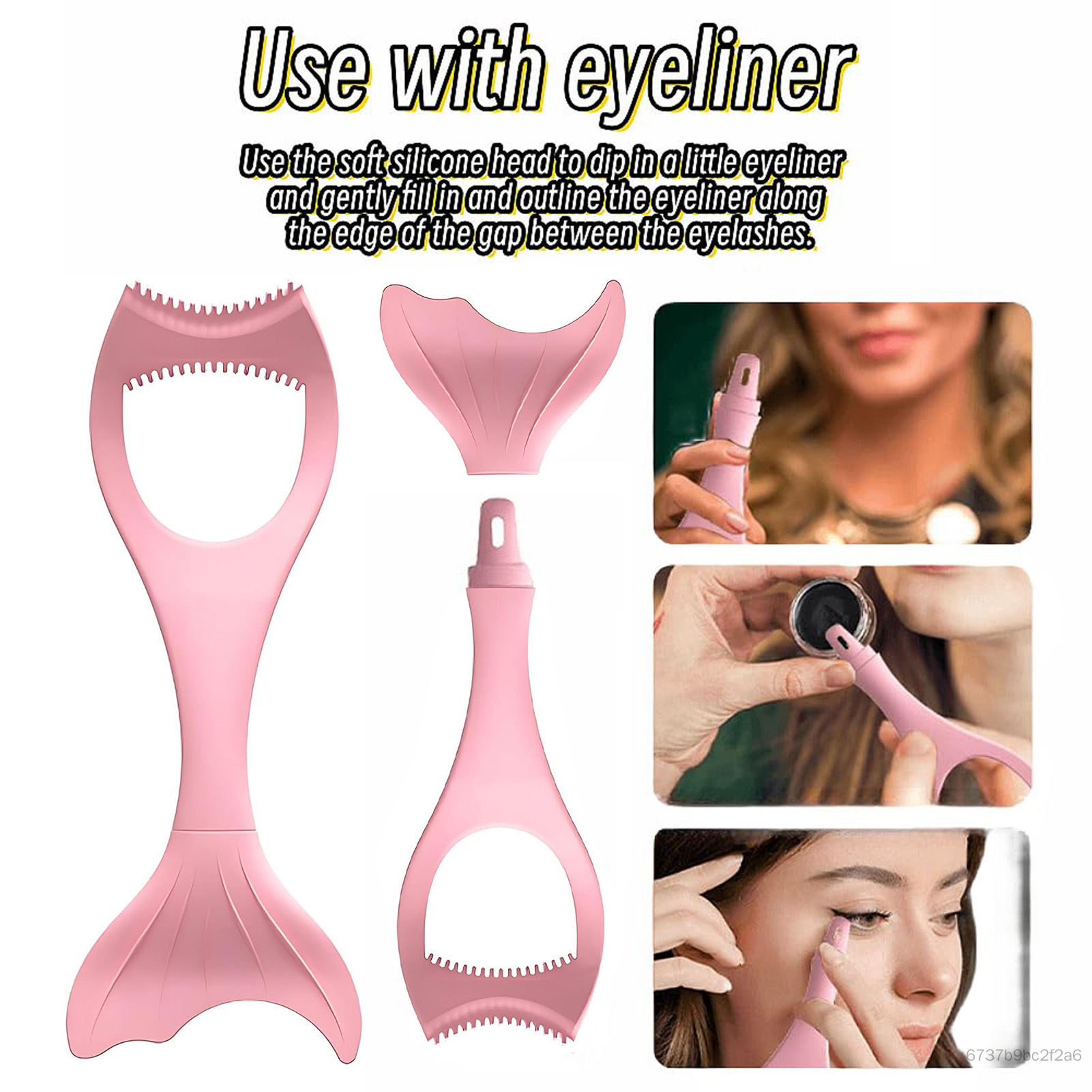 Đa chức năng Silicone Eyeliner Khuôn Wingtip Eyeliner Hỗ trợ Eyeliner Khuôn Eyeliner Hướng dẫn Lông mi Template Lazy Công cụ trang điểm nhanh AR1-VN