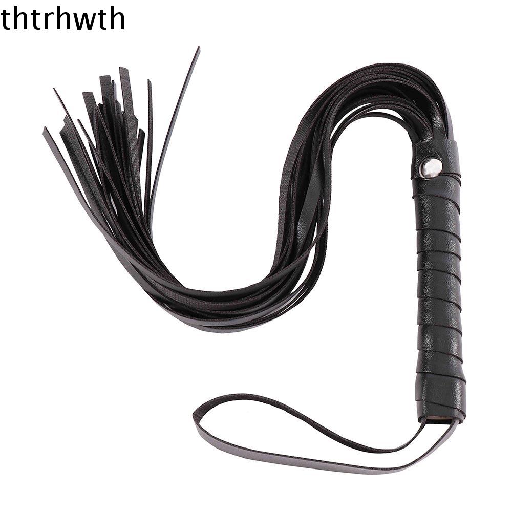 THTRHWTH Bền chặt Cưỡi ngựa Roi da Crop Party Flogger Cuộc đua ngựa Roi da giả Cây trồng cưỡi ngựa R