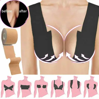 SG Instock Bra Tape Roll Body Invisible Bra Women Boob Tape Nipple Cover DIY Breast Lift Tape Push Up Sticky Bra Lift Up Boob