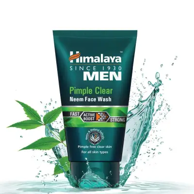 Himalaya Men Pimple Clear Neem Face Wash, 100ml For All Skin Types