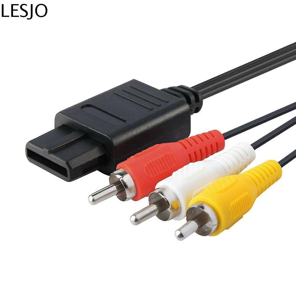 LESJO A / V GameCube SFC N64 SNES Cáp âm thanh Dây cáp TV Dây video Cáp AV