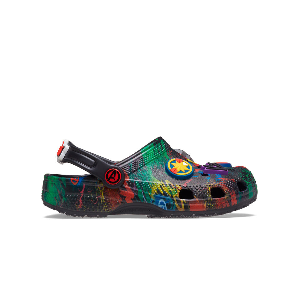 Giày Clog Trẻ Em Crocs Marvel Avengers Funlab Black