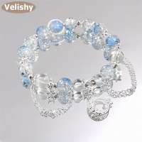 Velishy【Fashion Jewelry】 Thủ công bướm tua đính cườm Vòng đeo tay cho phụ nữ thời trang cho ngày lễ và lễ hội