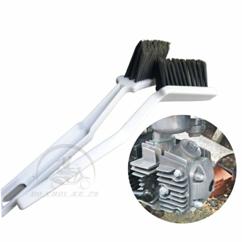Bàn chải rửa xe sợi cước chuyên dọn xe, vệ sinh lốc máy đầu bò