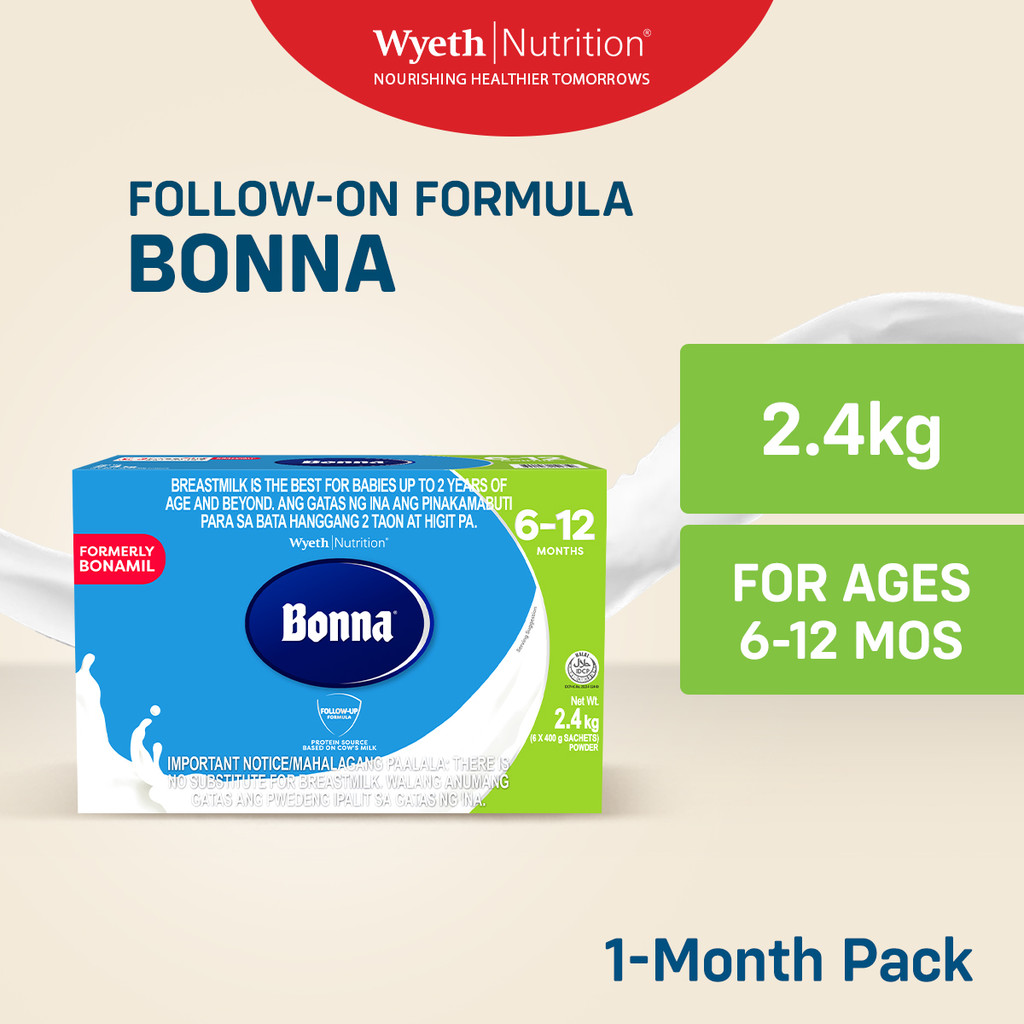 BONNA Stage Two Follow-On Formula Milk Powder for 6-12 Months Old 2.4kg