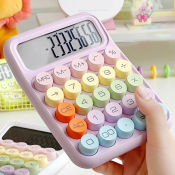 Kawaii Candy Colour Mechanical Keyboard Calculator for Finance and Accounting