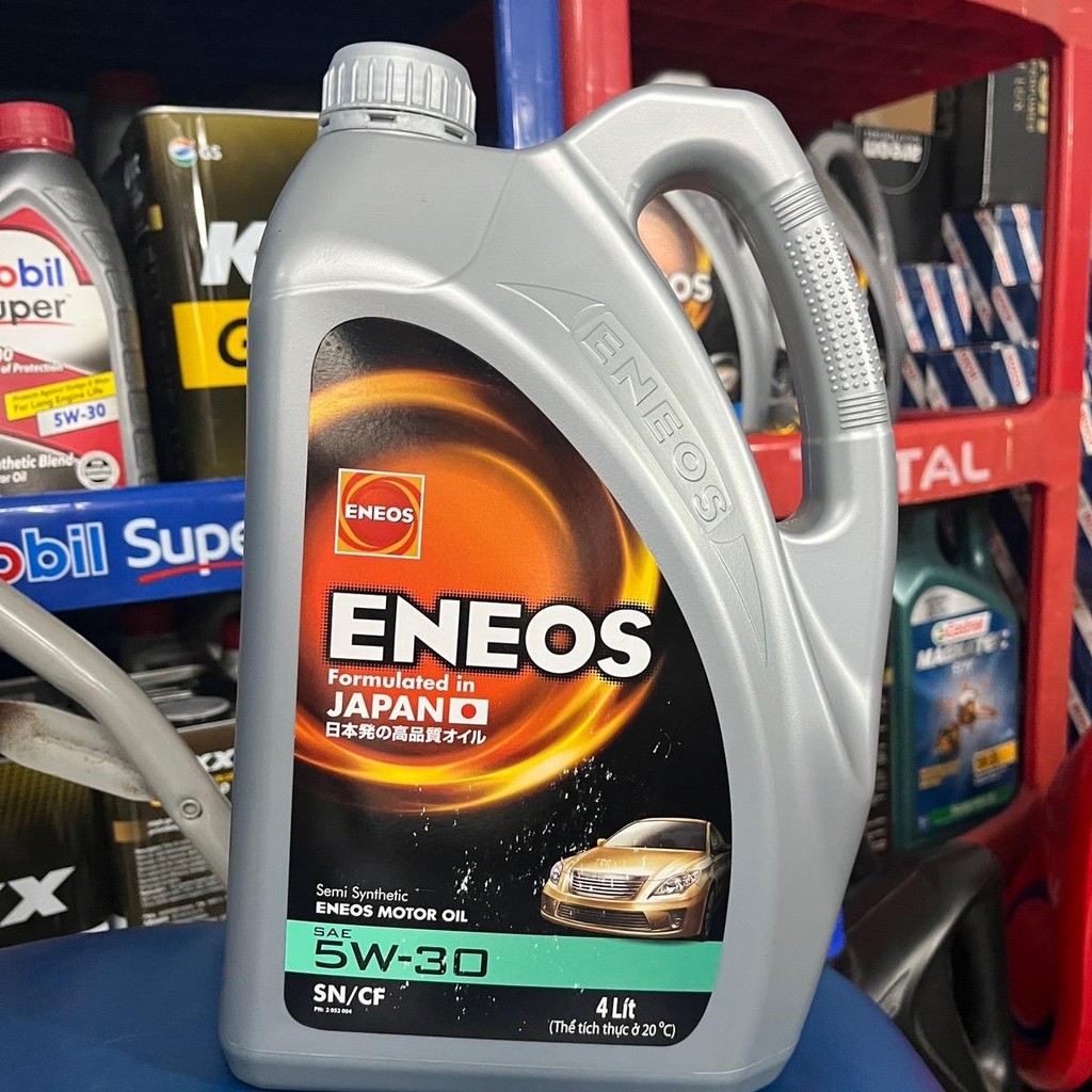 Dầu nhớt Ô tô ENEOS 5W30 4 lít - Bảo vệ động cơ tuyệt đối, chạy 7000km trước khi thay lần tiếp