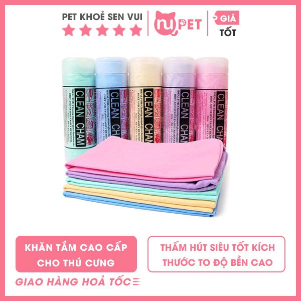 Khăn tắm cho thú cưng clean cham