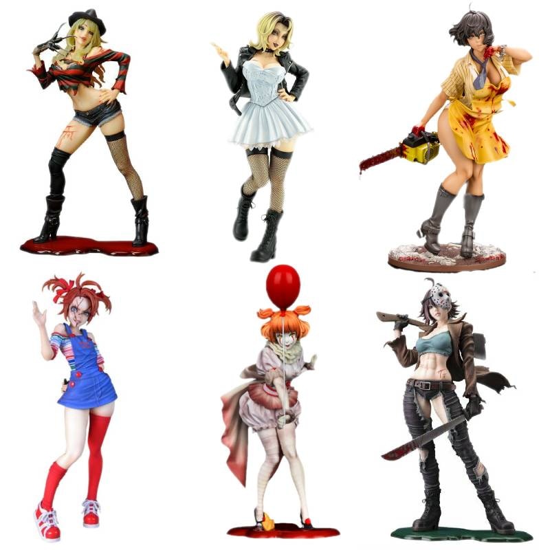 Nhân vật phim hành động kinh dị tượng bishoujo Texas pennywise Jason voorhees Freddy krueger Chucky 