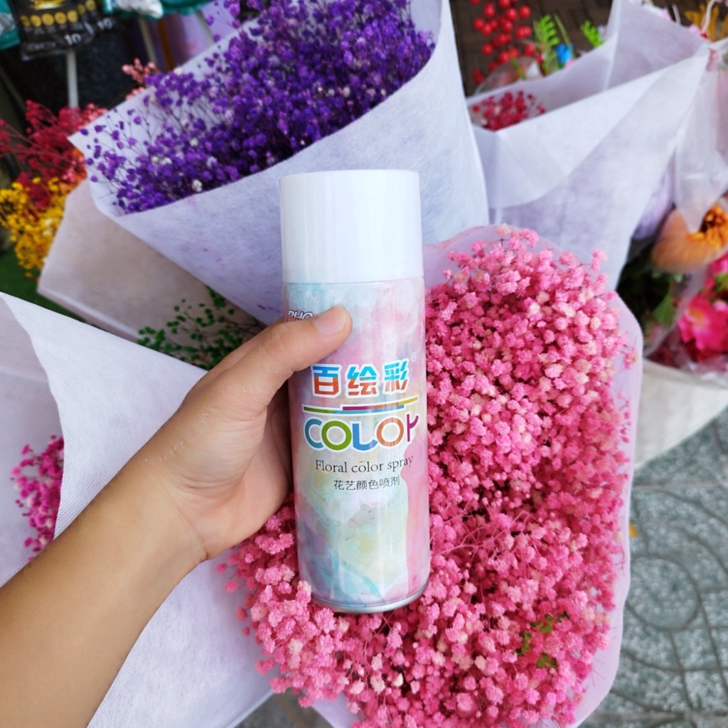 Xịt đổi màu hoa tươi, nhuộm đổi màu hoa sáp hàng nhập khẩu 450ml
