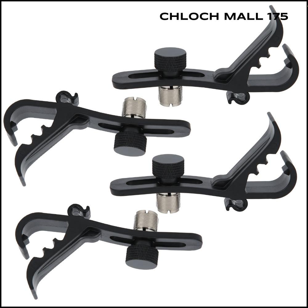CHLOCH 175 4Pcs 4 ชิ้น คลิปไมโครโฟนกลอง ​ ขนาดกะทัดรัด ​ ปรับได้ คลิปไมโครโฟนกันกระแทก ​ ชุดซ่อมขอบล้อ ​ ทนต่อแรงกระแทก ​ วัสดุเครื่องดนตรี ติดตั้งไมโครโฟนสำหรับกลองและเครื่องดนตรี ​ ราคา 566 บาท*ส่งฟรี