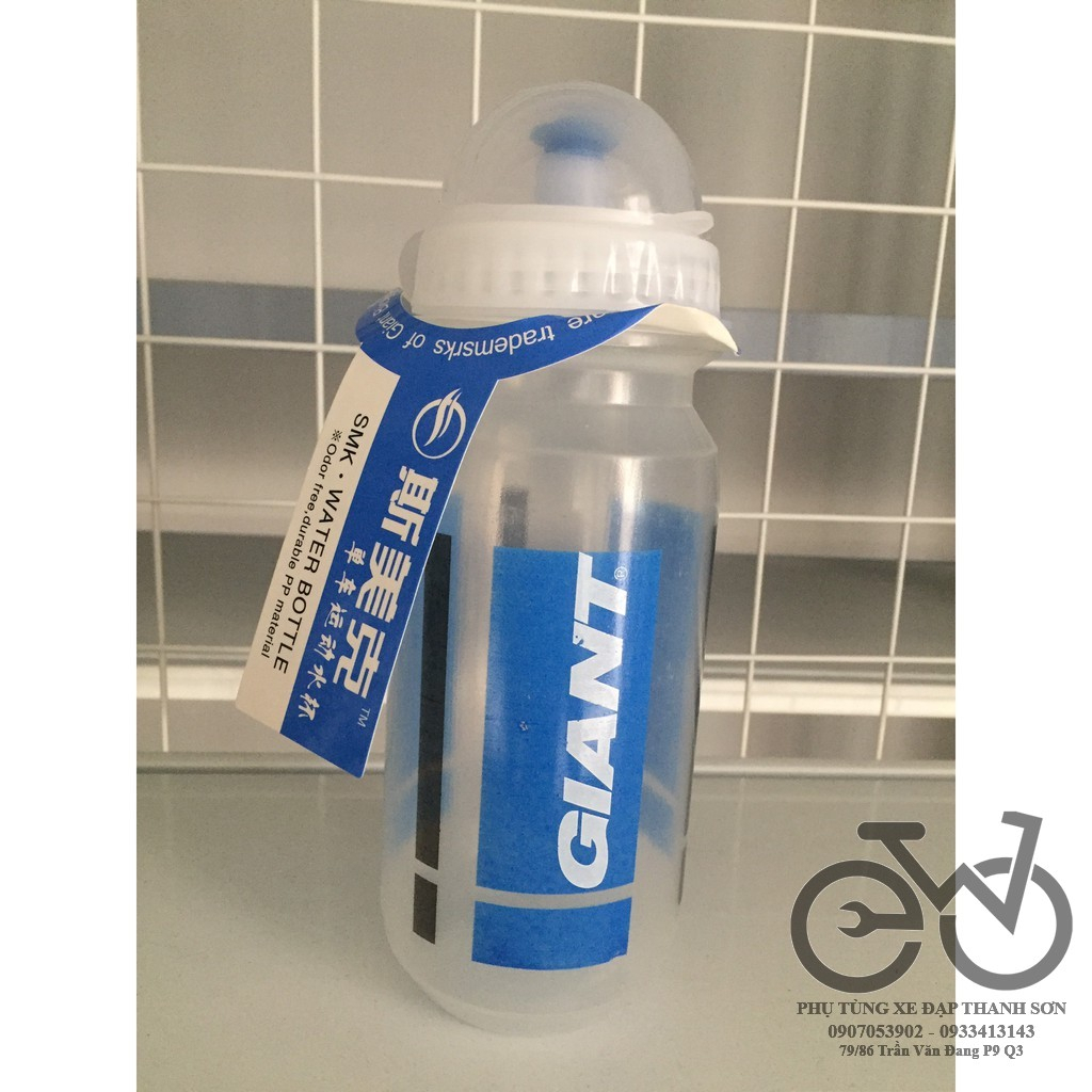 Bình nước nhựa giant, shimano , loại tốt, an toàn