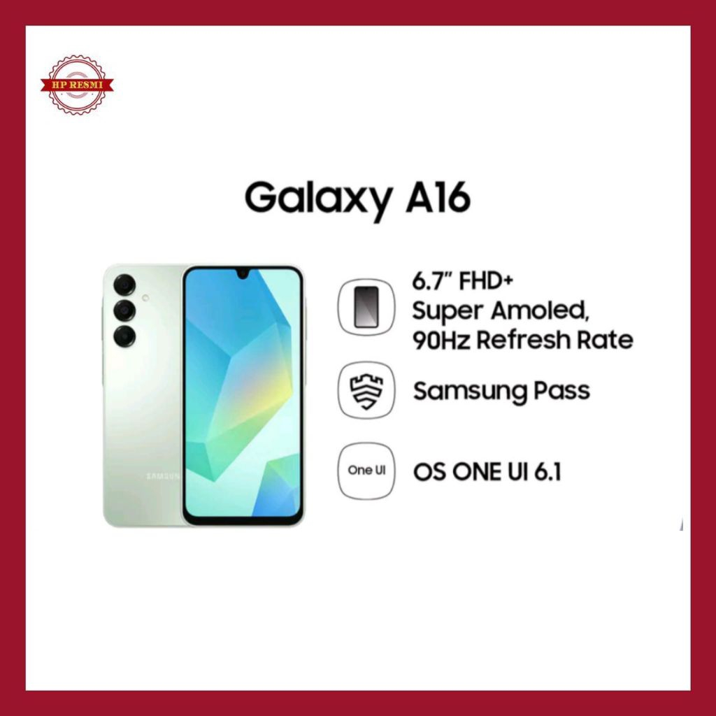 Samsung A16 Lte RAM 8/128 | 8/256 Free Adaptor 25W Harga  2,380,000 Ringgit*Penghantaran Percuma