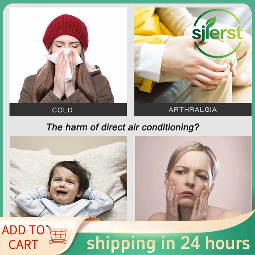 sjlerst Kính chắn gió điều hòa không khí Thiết kế dạng ống lồng Vách ngăn làm mát bằng không khí Điều chỉnh khung góc Thuận tiện để điều khiển Bộ phận làm lệch hướng cửa ra Bộ làm lệch gió đơn giản và nhẹ (Như được hiển thị)