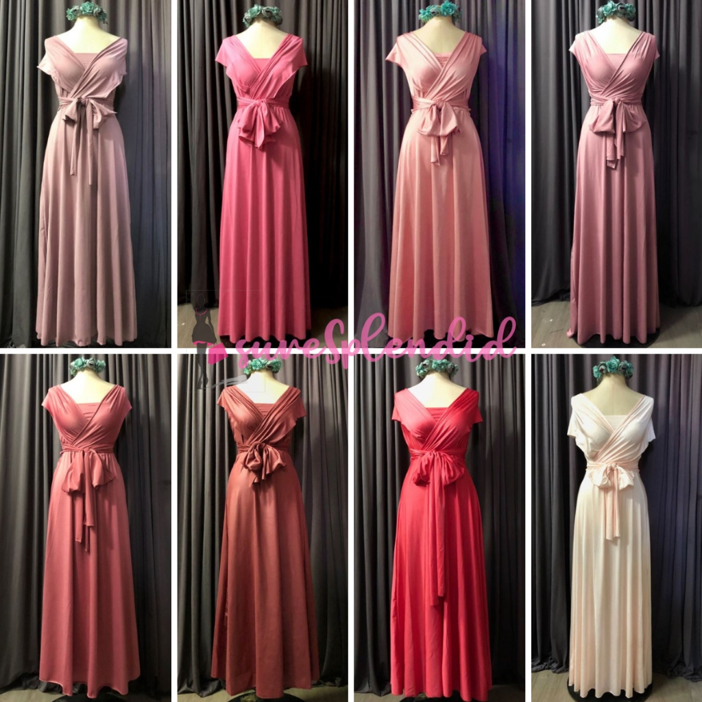 Shop Rose Gold Dress For Wedding Sponsor Online with Best Discounts and Low  Prices | Lazada Philippines