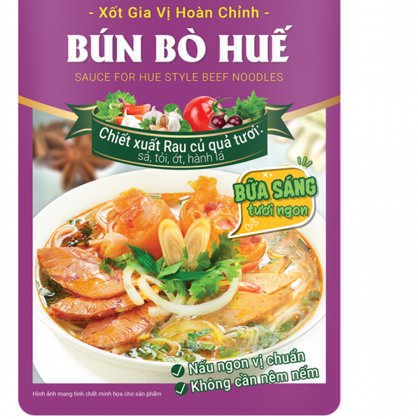 (Hộp 20)Gia vị hoàn chỉnh BÚN BÒ HUẾ Barona (80gr)