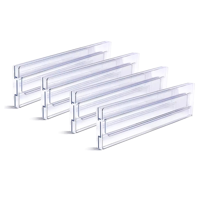 Expandable Drawer Wardrobe Divider Organizer,Clear Plastic Partition Plate From Kitchen Tool Storage