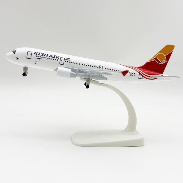 Mô hình máy bay Kish Air Airbus A320 20cm chất liệu kim loại bền đẹp