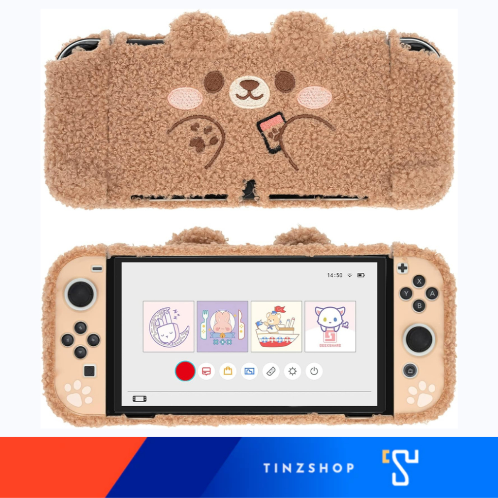GeekShare Plush Bear Protective Case สำหรับ Nintendo Switch OLED ราคา 689 บาท*ส่งฟรี
