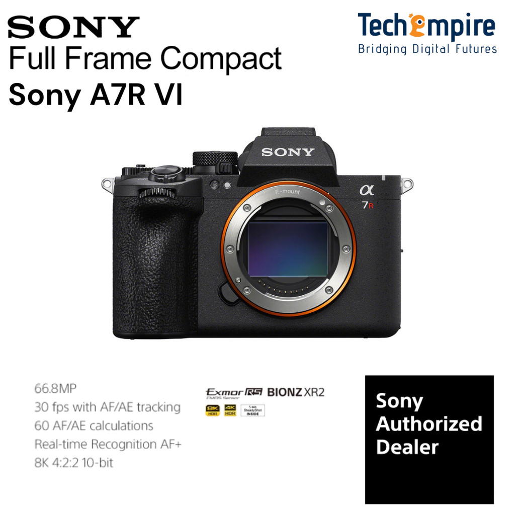 Sony a7R VI Mirrorless Camera | 66.8MP | 8K30p