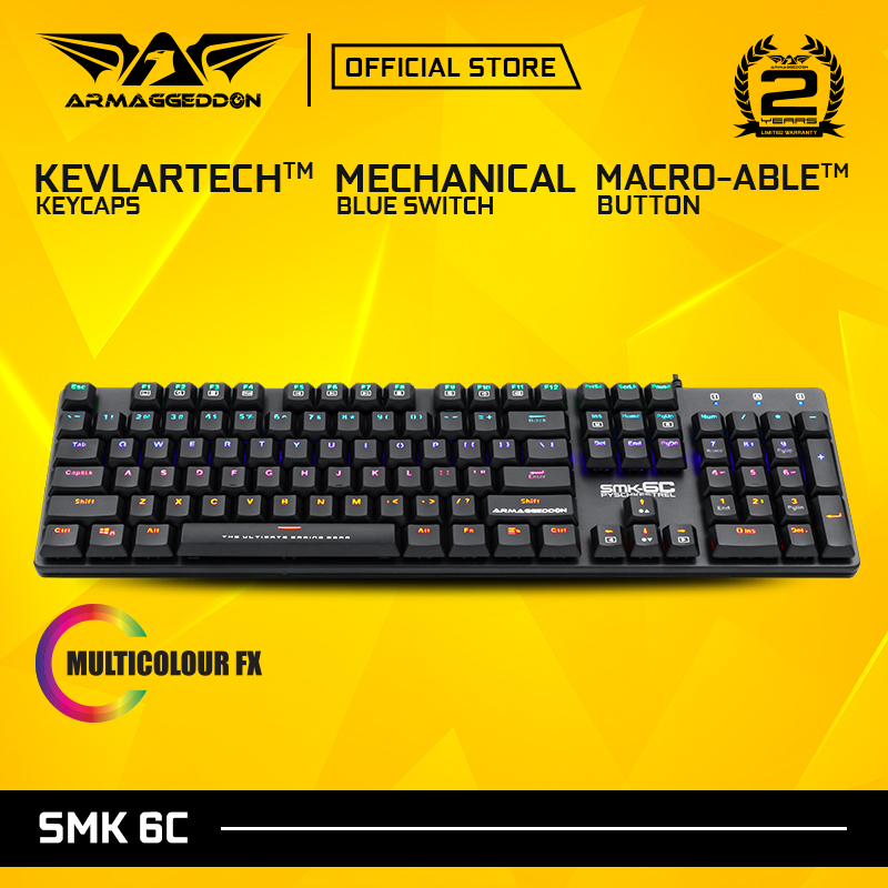 Armaggedddon SMK-6C Psychkestrel Blue Switch Mechanical Gaming Keyboard Singapore