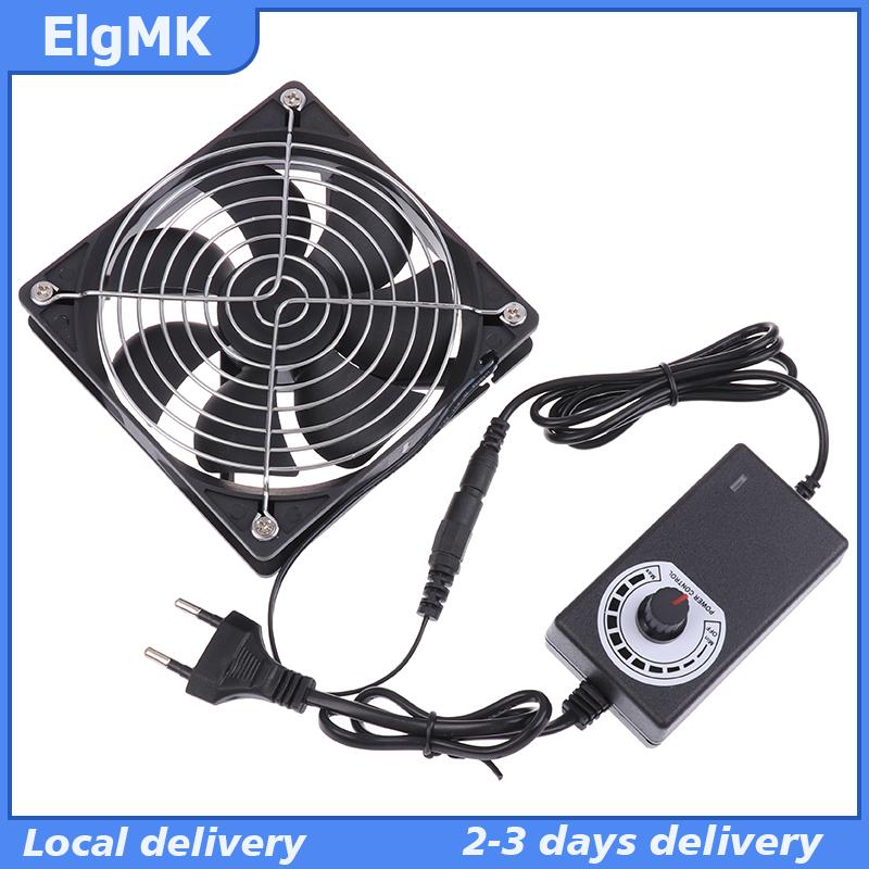 ElgMK 12Cm 2700Rpm Fan Làm Mát Với Bộ Điều Khiển + 2 Kim Loại Lưới Bao Gồm 12V Btc Máy Khung Máy Trạm Tủ Tản Nhiệt Máy Chủ Fan Giá 116,445 Đồng*Miễn phí vận chuyển