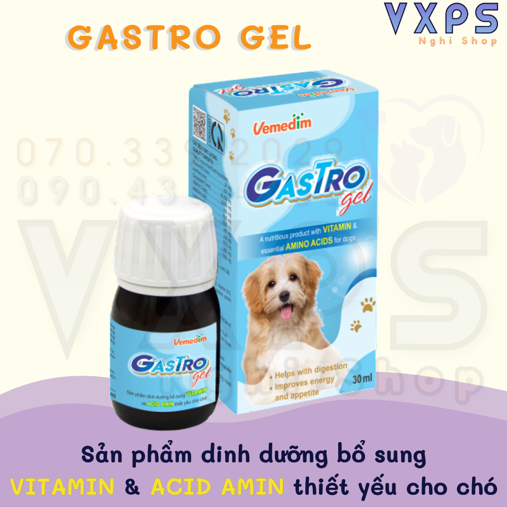 [GIẢM ĐẾN 20% Ở XU] Gastro Gel hỗ trợ tiêu hóa kích thích thèm ăn chó mèo