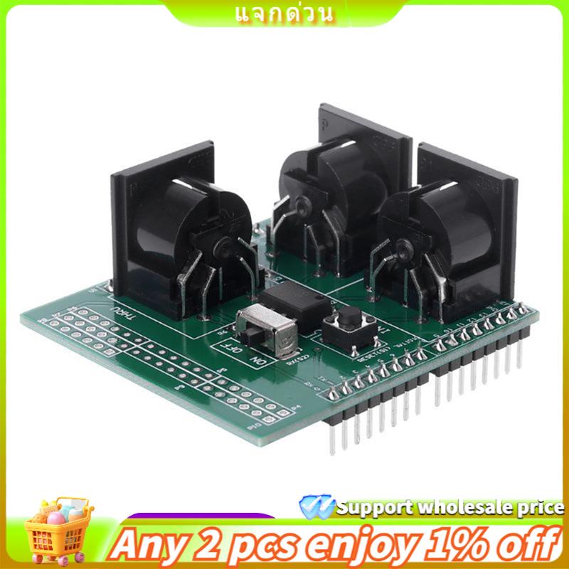 [ ]MIDI Shield for Musical Interface Board Featuring In/OUT/THRU Ports Ideal for Microcontroller Music Projects