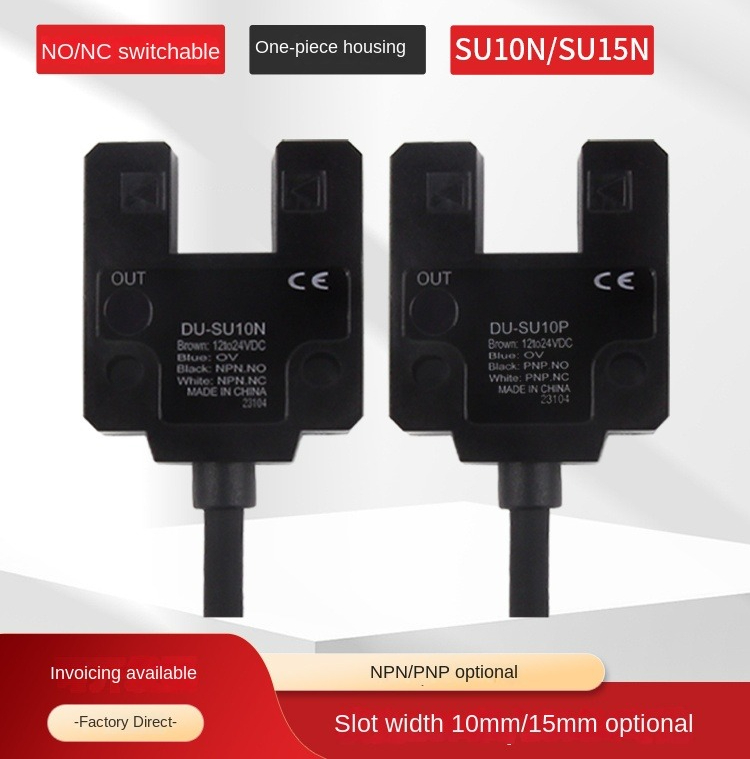 Cảm Biến Quang Điện U-Type SU10 P PNP 10mm | CHXINSHE EE-SU10N/15N 10/15mm – Tự Động Hóa, Công Nghiệp