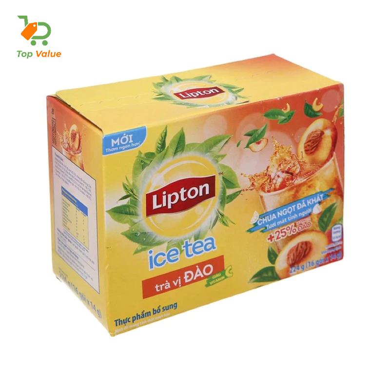 Hộp Trà Lipton Ice Tea hòa tan TR1-14055-1066 vị chanh/đào