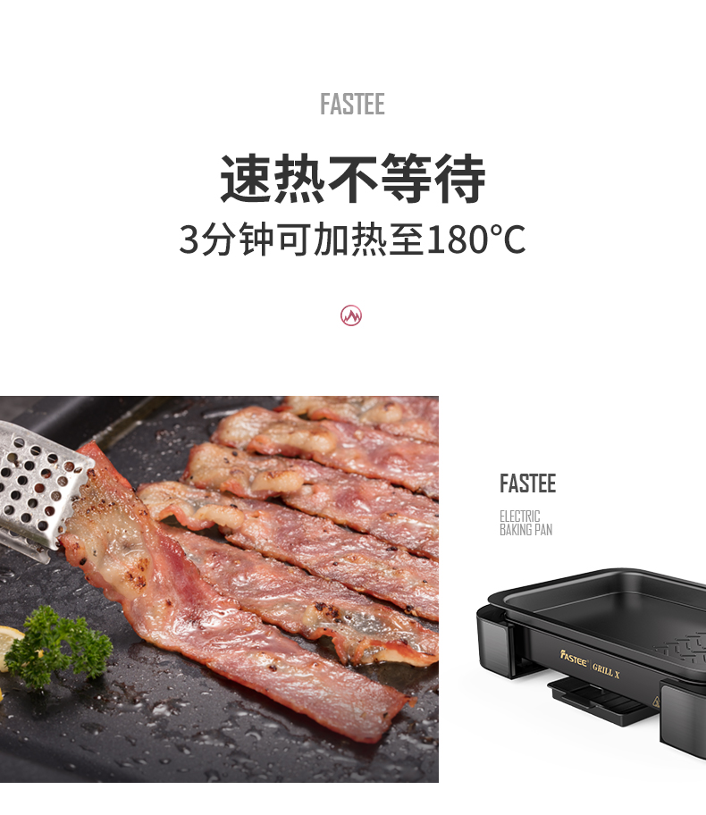 Fastee Export Original Electric Grilling Pan Smokeless Barbecue