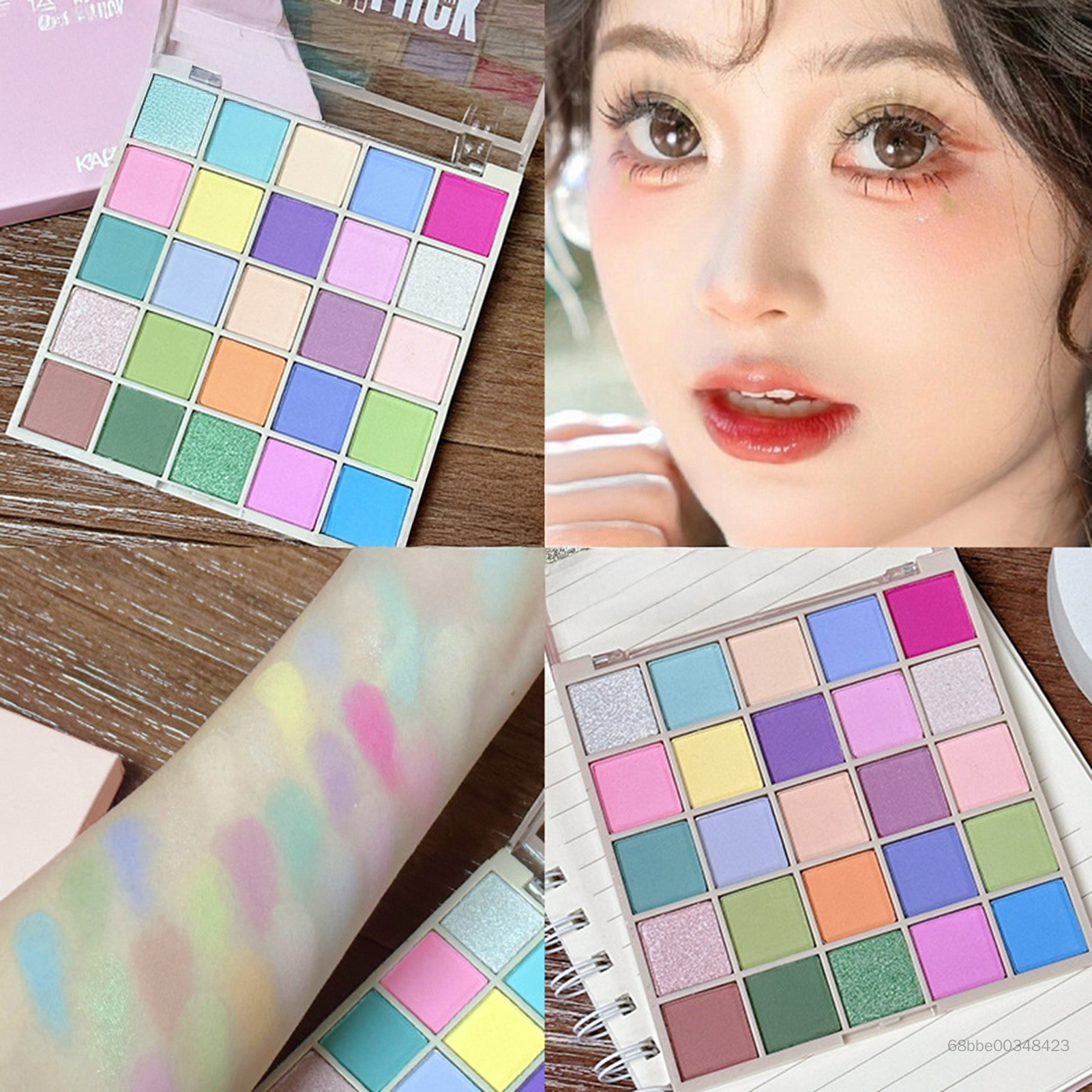 Cape 25 Lucky Eyeshadow Palette hạt sáng lâu dài tự nhiên trà sữa mặt đất mỹ phẩm EFD-VN - 6