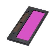 PETIYOUZA หน้าจอ LCD หน้ากากช่างเชื่อมสีคล้ำอัตโนมัติจากแสงอาทิตย์อุปกรณ์ป้องกันดวงตาเครื่องตัดแบบพกพาฟิลเตอร์เลนส์บัดกรี