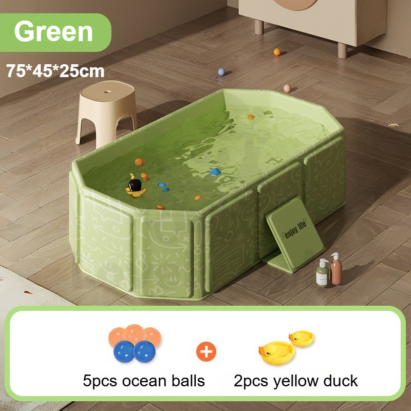 CuddleCove Foldable Baby Bathtub Infant Bathtub Toddler Bathtub Bathing Basin A Convenient Summer Garden Pool