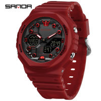 Sanda Large Dial Multifunctional Trendy Urban Outdoor Waterproof Sports Mens Watch SD6200-4